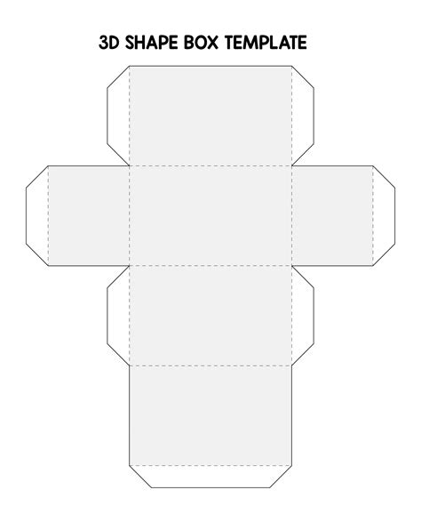 free printable 3d box template